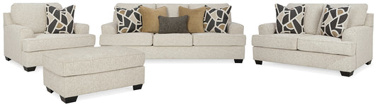 Heartcort Sofa, Loveseat, Chair and Ottoman