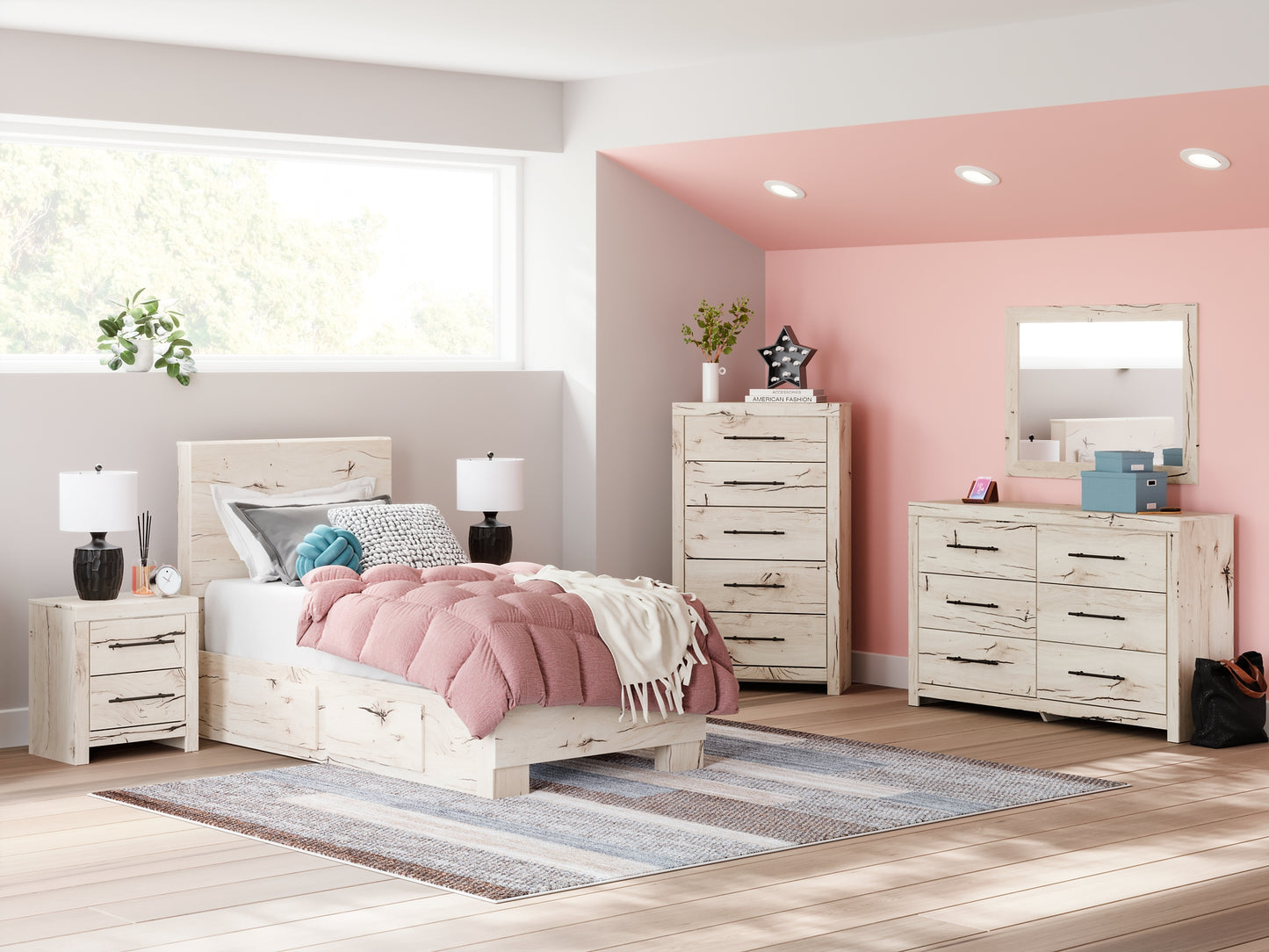 Lawroy  Panel Bed With Storage