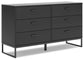 Socalle Full Platform Bed with Dresser and Nightstand